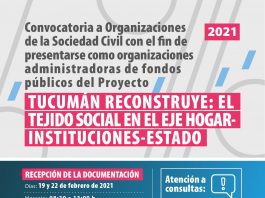 Convocatoria a organizaciones de la sociedad civil