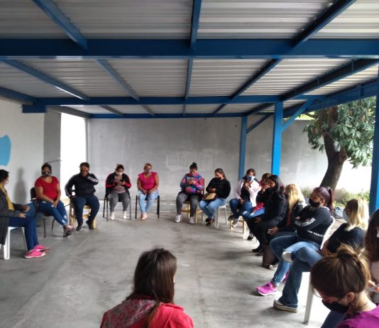 Mujeres de cocinas comunitarias participaron de un encuentro sobre derechos sexuales y reproductivos
