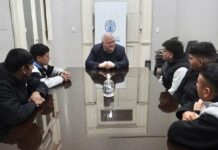 Masso recibió a representantes de la organización Peluqueros Solidarios