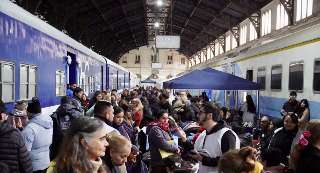 Avanza el operativo del tren sociosanitario 9 de Julio con una fuerte respuesta de los vecinos