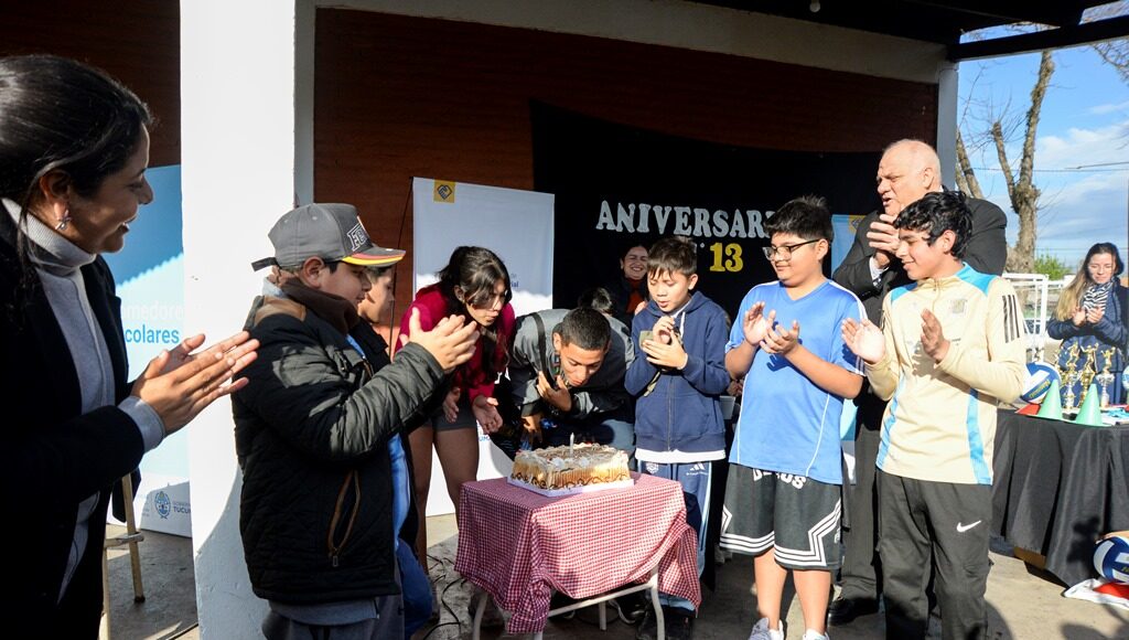 El ministro Masso participó de la jornada conmemorativa por los 13 años de la escuela secundaria Pantaleón Fernández