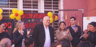 El ministro Masso visitó el comedor San Pedro Nolasco