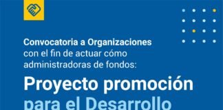 Convocatoria a organizaciones para el proyecto Promoción para el Desarrollo Territorial III